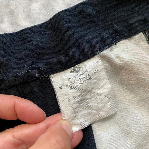 Denim Retro Party Hostess Cocktail Drink Apron Pleated Vintage Clothing - Picture 6 of 6